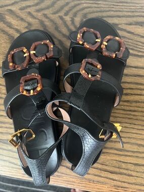 Louise&cie sandals with tortoise shell details